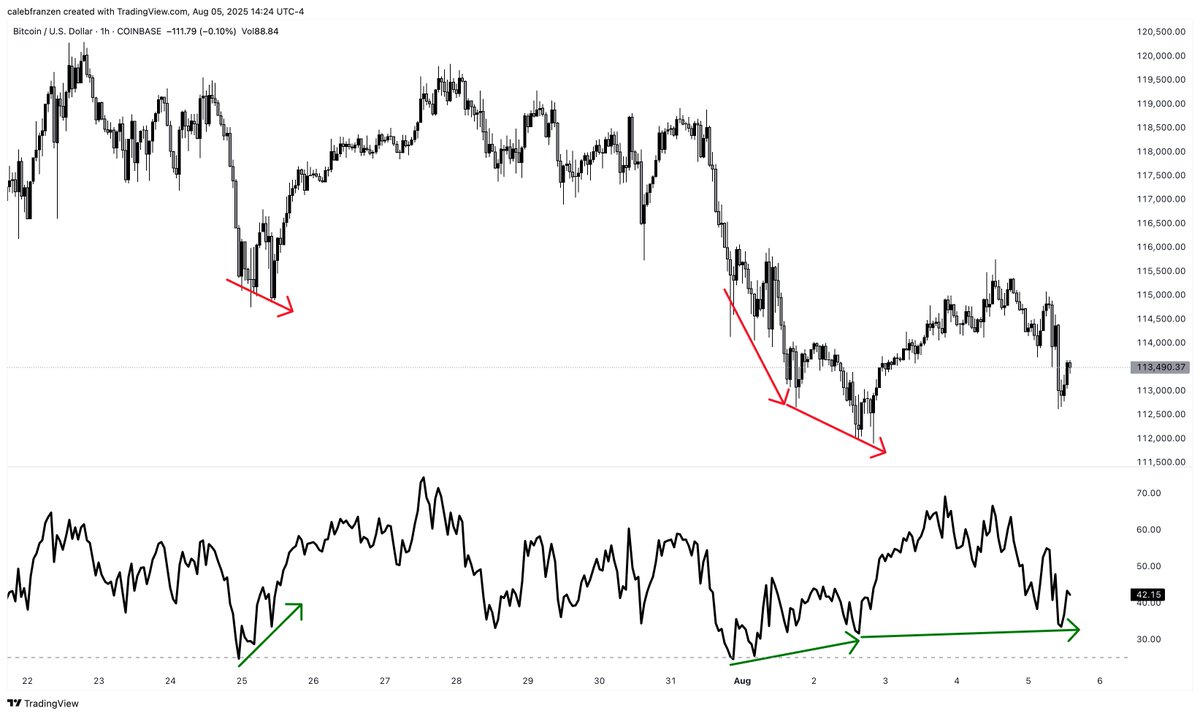 Potential BTC Rebound Scenario to $119,000. Source: Caleb Franzen