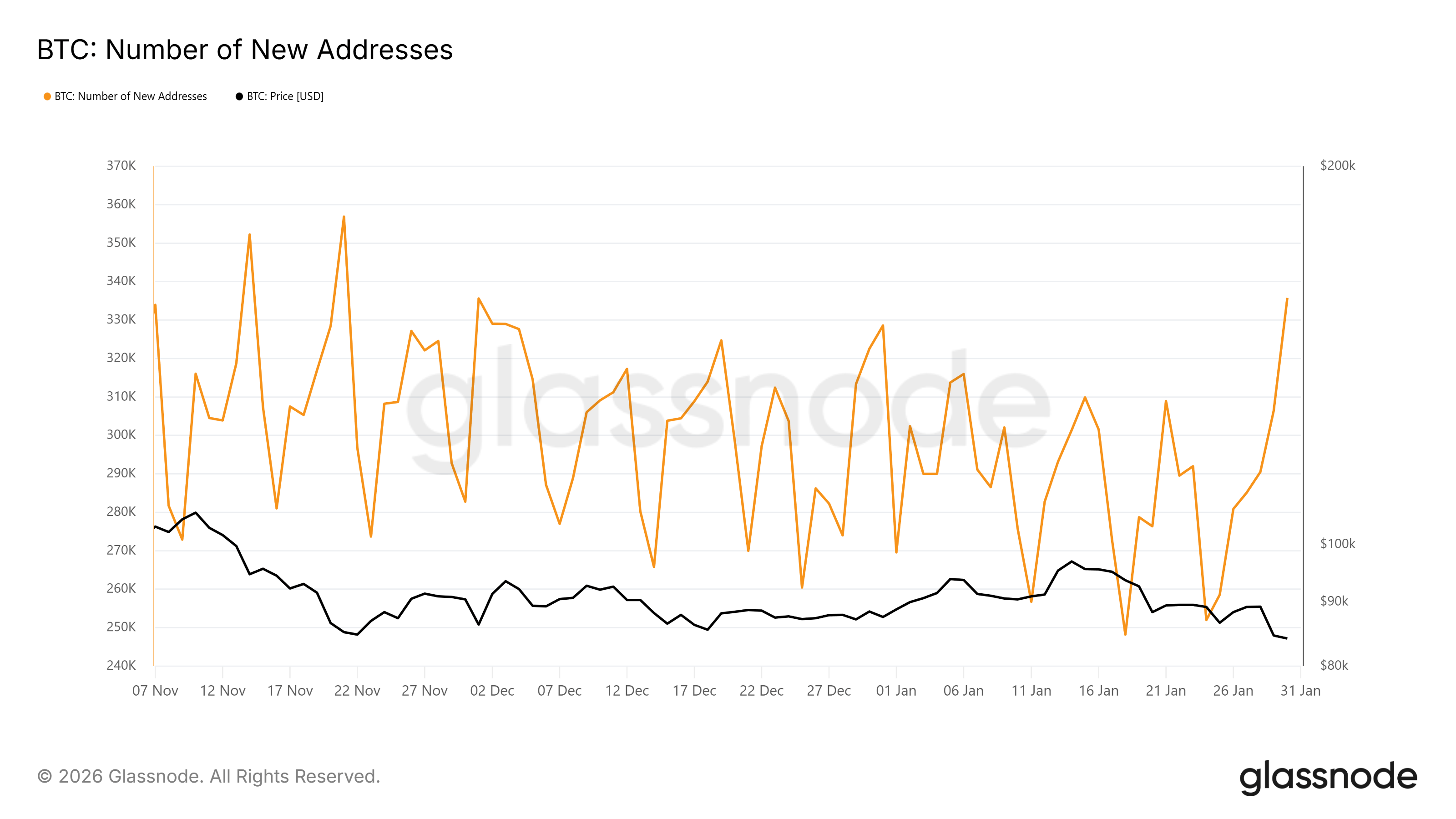 Bitcoin New Addresses