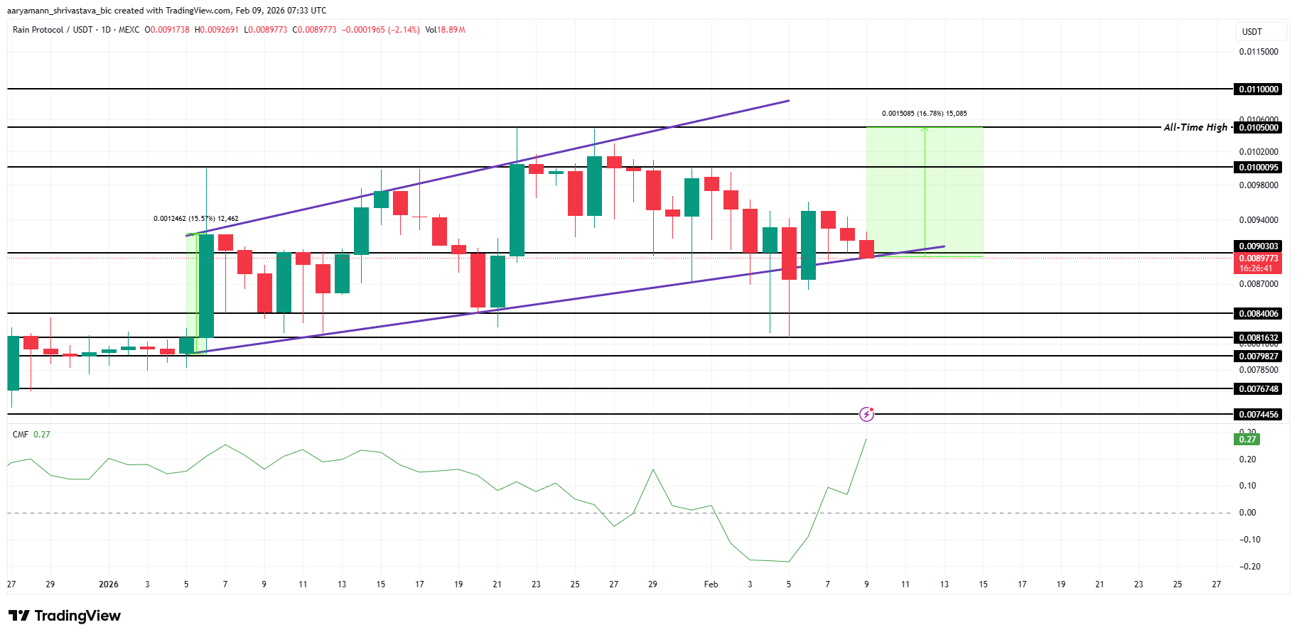RAIN Price Analysis.