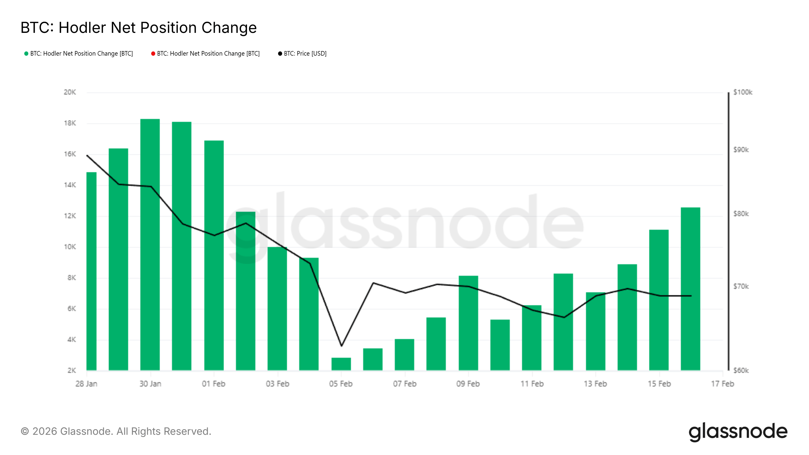 Bitcoin HODLer Net Position Change