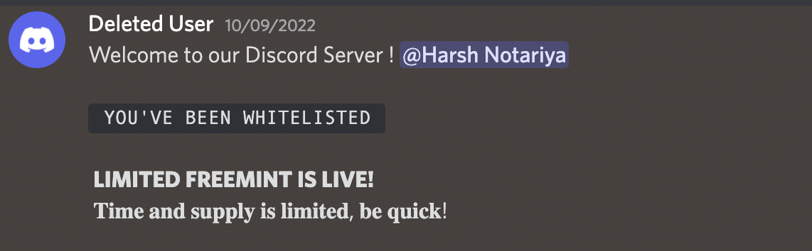 Discord whitelist 